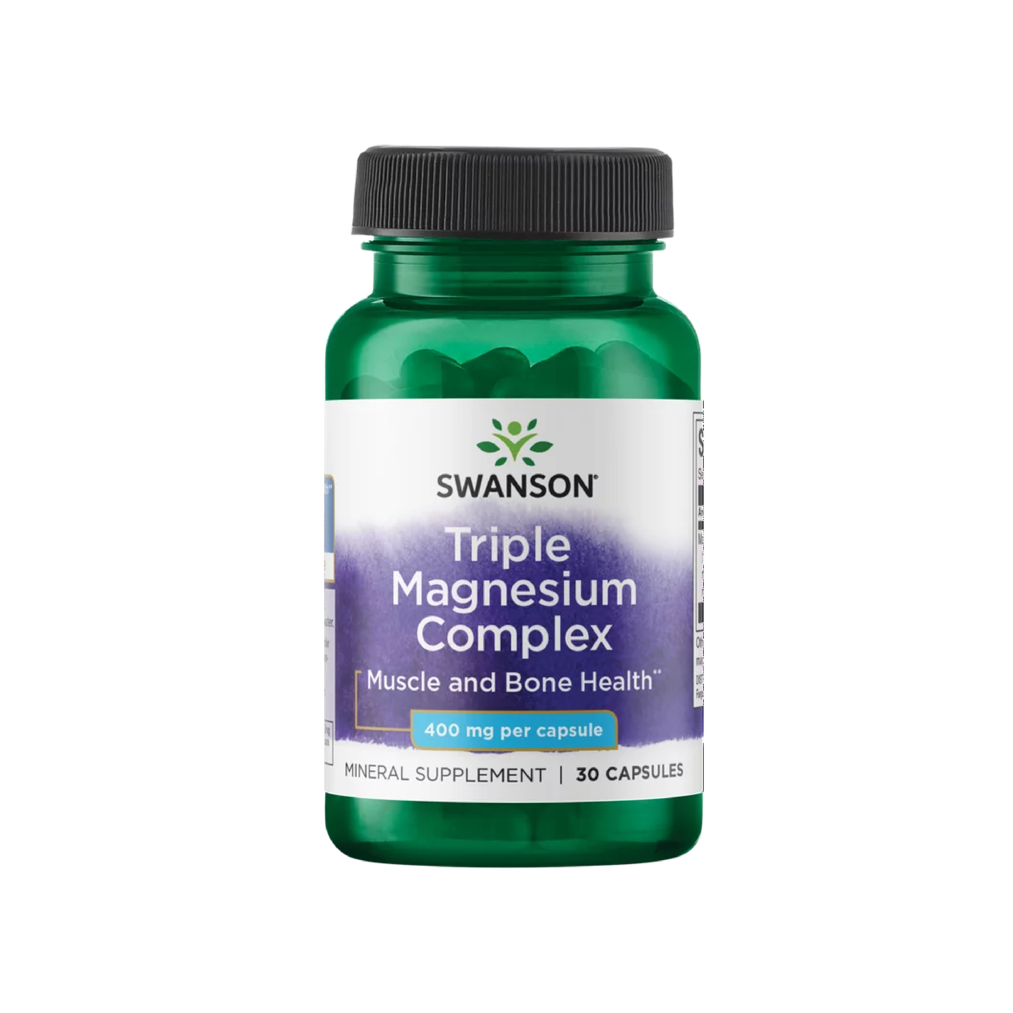 SWANSON TRIPLE MAGNESIUM COMPLEX 400 MG CPS A30-1