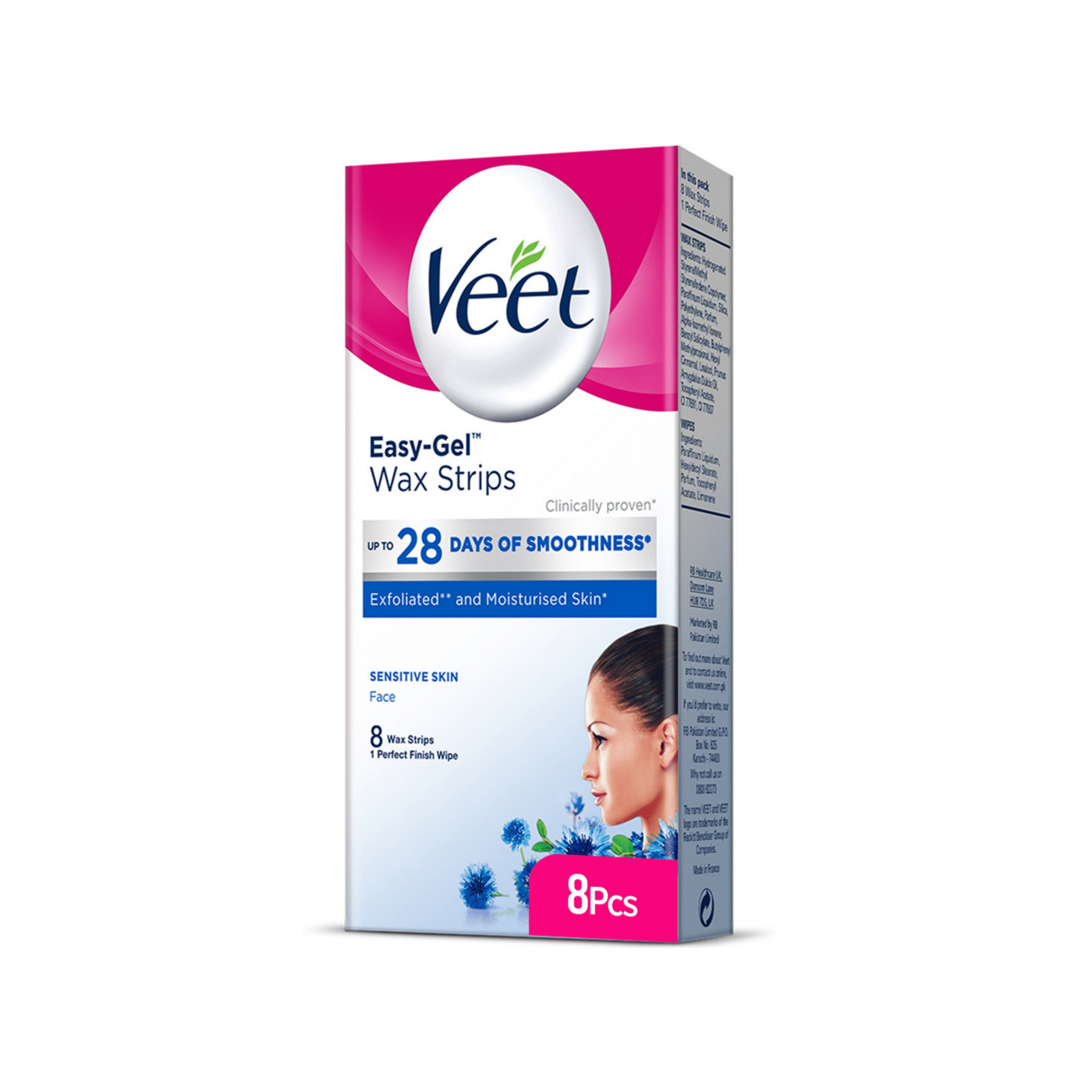 VEET FACE WAX STRIPS A20-1